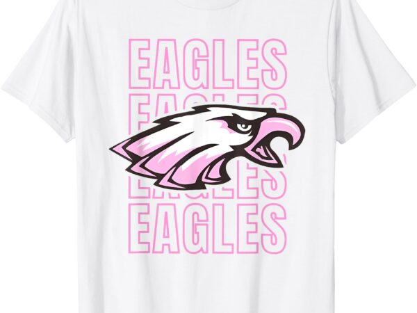 Eagle pink out breast cancer awareness t-shirt