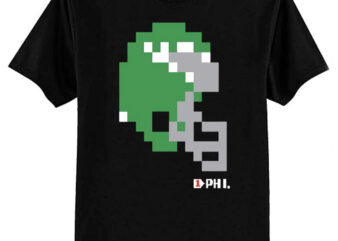 Eagles Tecmo Bowl Helmet T-Shirt