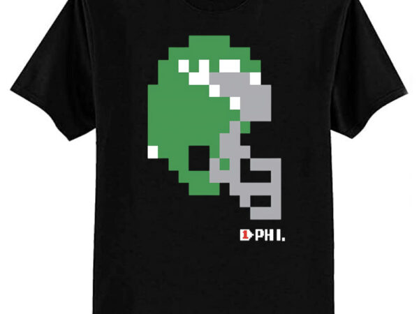 Eagles tecmo bowl helmet t-shirt