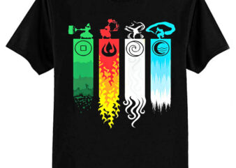 Elemental Bending Avatar Classic T-Shirt