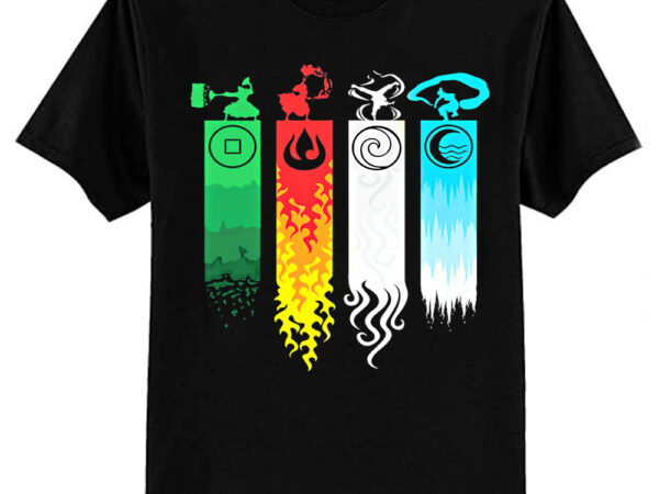 Elemental bending avatar classic t-shirt