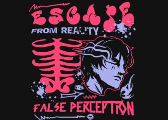 Escape From Reality Graffiti T-shirt Design