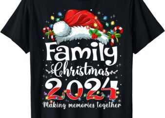 Family Christmas 2024 Matching Squad Santa Elf Funny Xmas T-Shirt