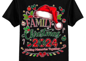 Family Christmas 2024 Matching Squad Santa Elf Funny Xmas T-Shirt ltsp