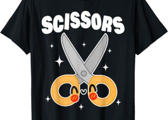 Scissors Paper Rock Halloween Costumes Group Family T-Shirt