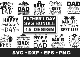 Father’s Day Bundle t shirt graphic design