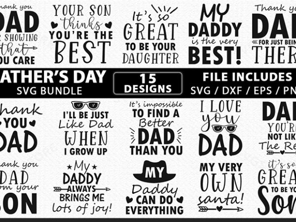 Fathers day svg bundle t shirt graphic design