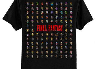 Final Fantasy Sprites through the ages Classic T-Shirt