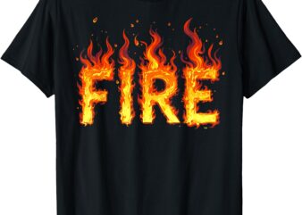 Fire and Ice Matching Funny 2024 Halloween Costume Easy Meme T-Shirt