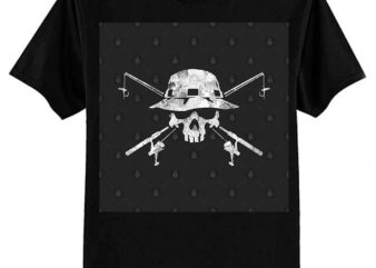 Fishing Skull Logo T-Shirt