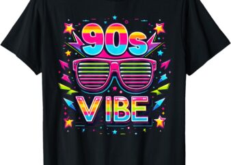 Funny 90s Vibe Retro Music Lover 1990’s Theme Vintage T-Shirt