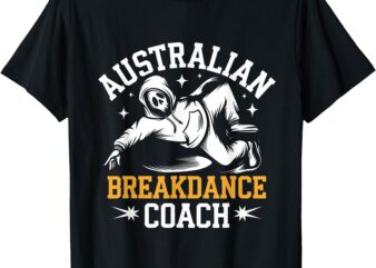 Funny Australian Breakdance Coach Ghost Halloween Costume T-Shirt