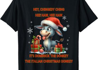 Funny Christmas Italian Christmas Donkey Dominick The Donkey T-Shirt