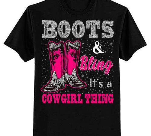 Funny cowgirl boots bling women gift cute love country life t-shirt ltsp