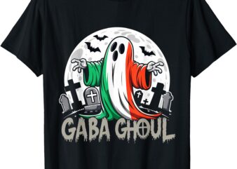 Funny Gaba Ghoul Italian Ghost Graveyard Full moon Gabagool T-Shirt