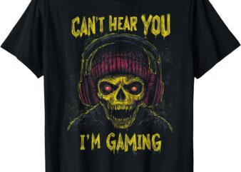 Funny Gamer Graphic Tee For Kids Boys Teens Men Video Gaming T-Shirt