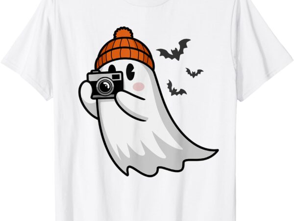 Funny ghost photography camera spooky halloween photographer t-shirt