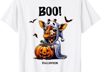 Funny Giraffe Boo Halloween Design For Zoo Lovers, Cute T-Shirt