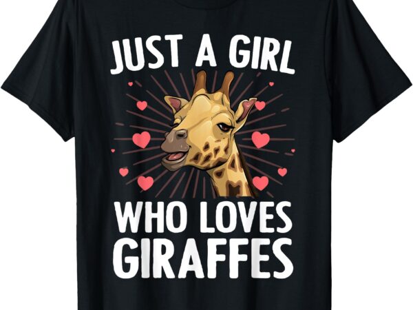 Funny giraffe design for women girls safari giraffe lovers t-shirt