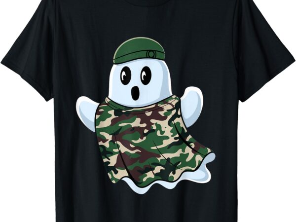 Funny halloween camouflage camo ghost hello hunting season t-shirt