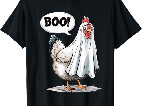 Funny halloween chicken boo spooky chicken halloween costume t-shirt