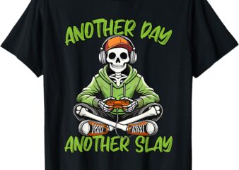 Funny Halloween Skeleton Gamer Gaming Costume For Gamers T-Shirt