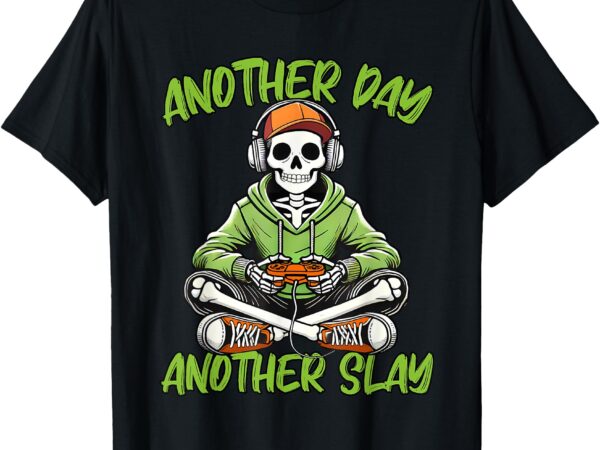 Funny halloween skeleton gamer gaming costume for gamers t-shirt