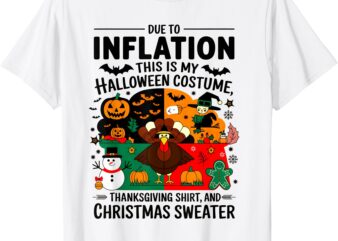 Funny Halloween, Thanksgiving, and Christmas Holiday Tee T-Shirt