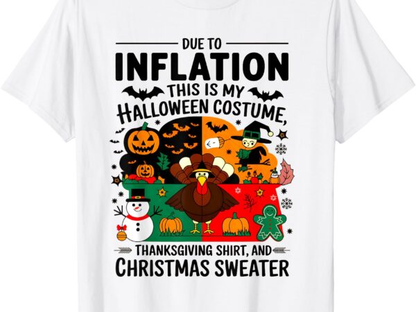 Funny halloween, thanksgiving, and christmas holiday tee t-shirt