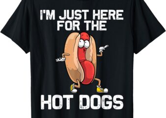 Funny Hot Dog Art For Men Women Kids Hot Dog Stand Hot Dog T-Shirt