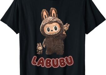 Funny Labubu Cute Labubu The Monsters Brown Meme T-Shirt