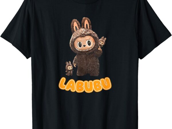 Funny labubu cute labubu the monsters brown meme t-shirt