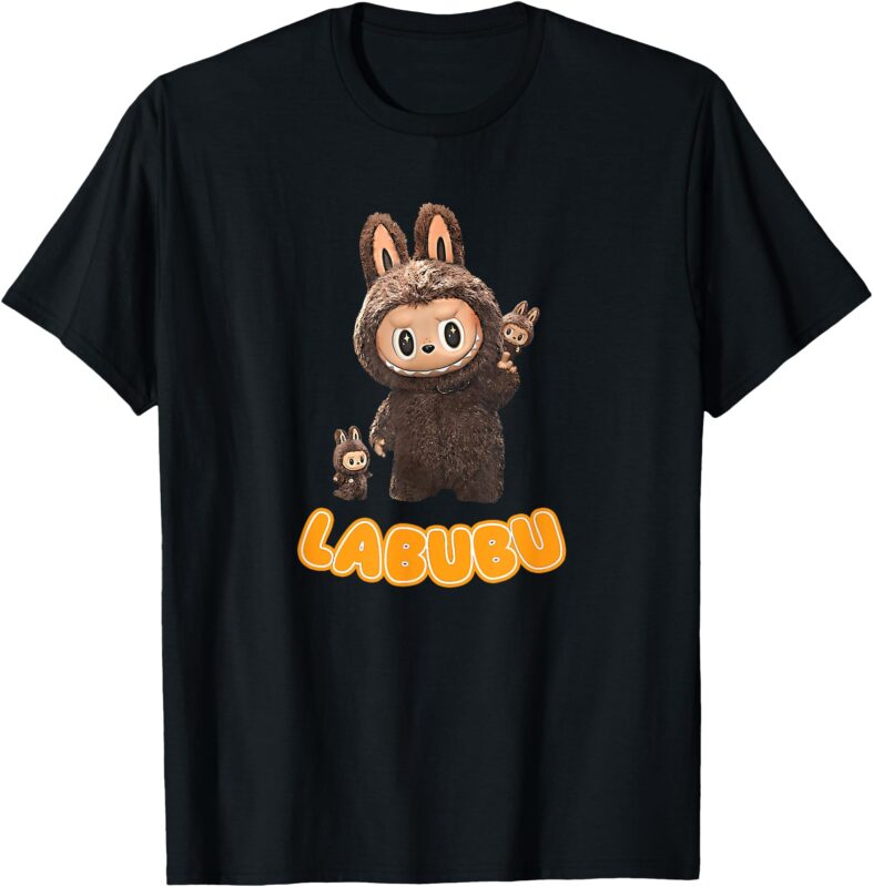 Funny Labubu Cute Labubu The Monsters Brown Meme T-Shirt