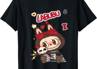 Funny Labubu Cute Labubu The Monsters Red Meme T-Shirt