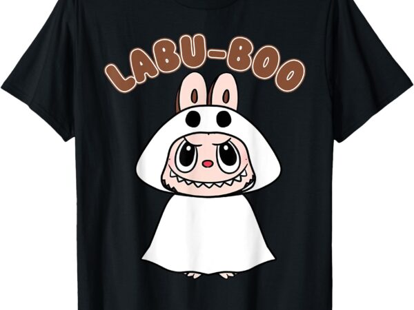 Funny labubu halloween boo ghost costume boo-labubu lover t-shirt