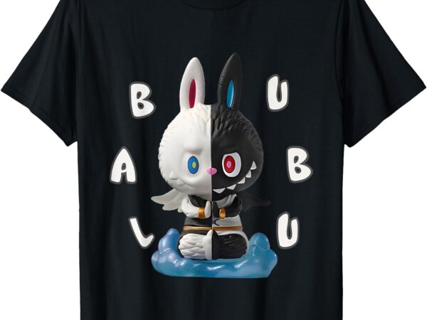 Funny labubu lover cute labubu white black men t-shirt