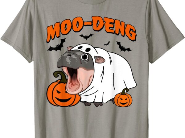 Funny moo deng halloween boo ghost costume moo-deng lover t-shirt