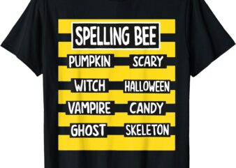 Funny Pun Halloween Costume for Teachers spelling bee T-Shirt