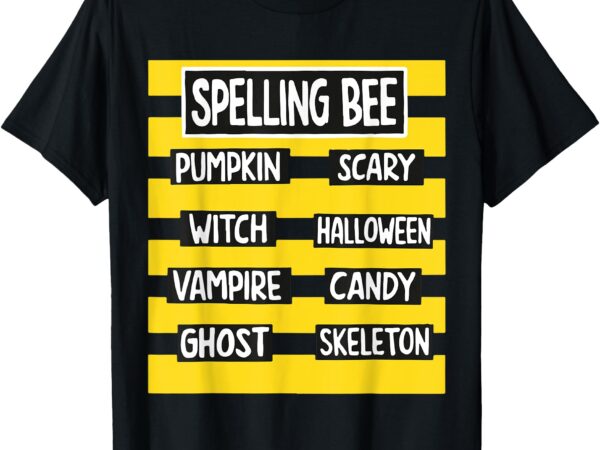 Funny pun halloween costume for teachers spelling bee t-shirt