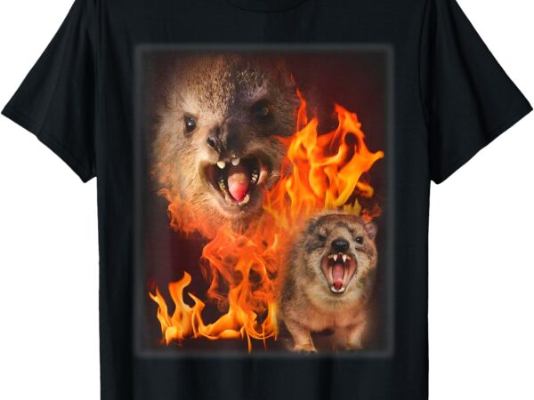 Funny rock hyrax fire meme t-shirt