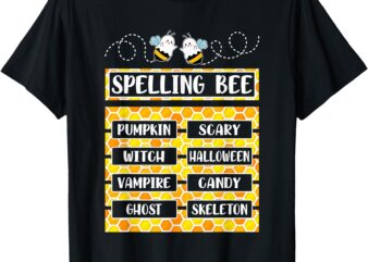 Funny Spelling Bee Pun Halloween Costumes For Teachers T-Shirt