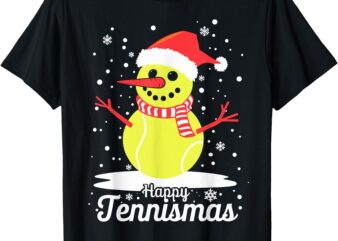 Funny Tennis Player Xmas Lights Christmas Tennis T-Shirt