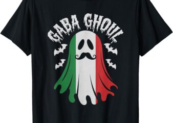 Gaba Ghoul Ghost Funny Italian Easy Halloween Costume T-Shirt