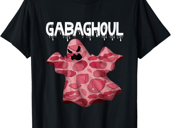 Gabaghoul ghost italian funny halloween gabagool t-shirt