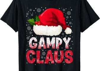 Gampy Claus Christmas Santa Hat Pajama Family Matching Men T-Shirt