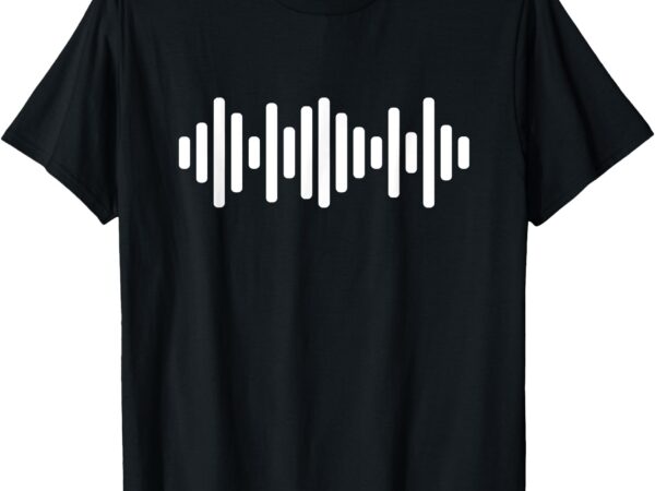 Geometric soundwave audio wave t-shirt