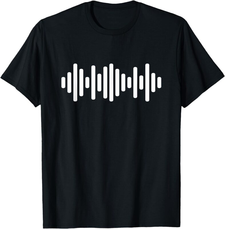 Geometric Soundwave Audio Wave T-Shirt