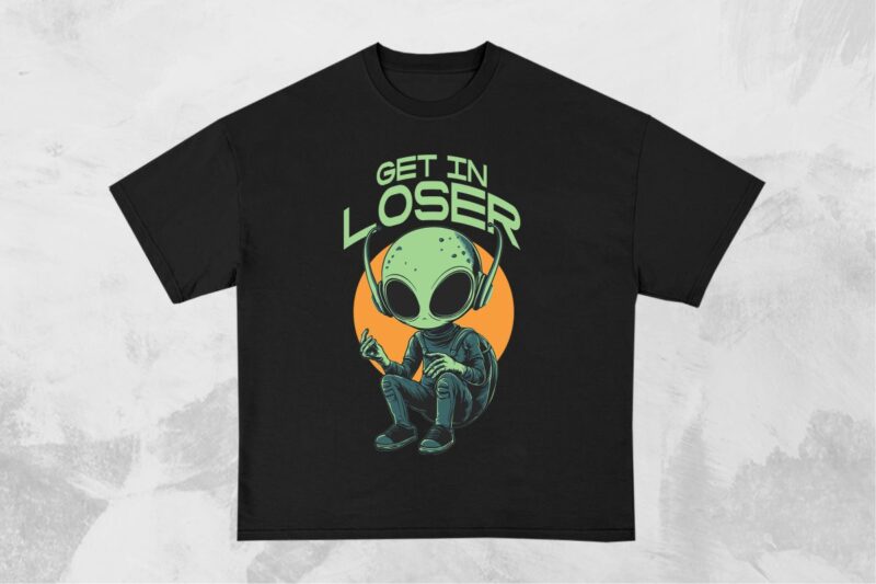 Funny Alien T-Shirt Designs Bundle