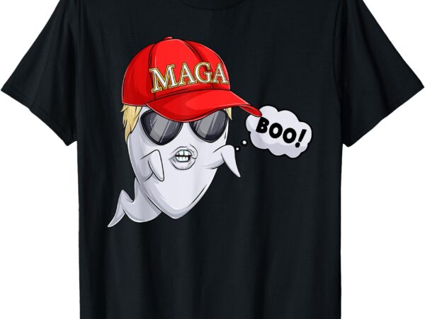 Ghost trump halloween costume, maga donald trump boo t-shirt