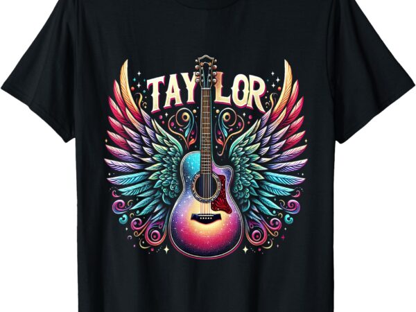 Girl retro taylor first name personalized groovy 80’s t-shirt